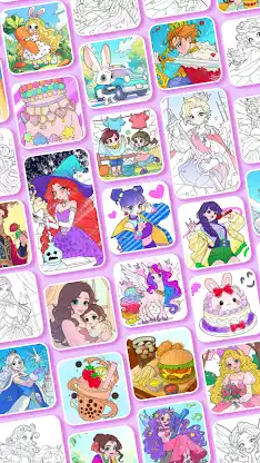 Princess Game Fantasy Coloring screenshot 7