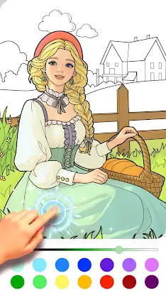 Princess Game Fantasy Coloring screenshot 3