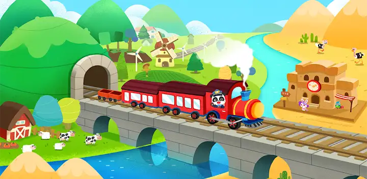 Baby Panda's Train — Android game banner