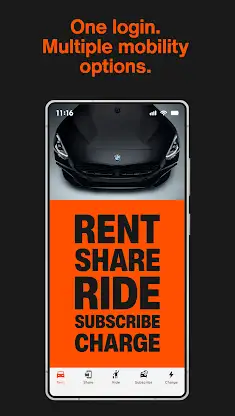 SIXT rent. share. ride. plus. screenshot 8