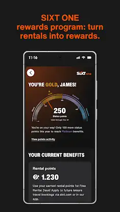 SIXT rent. share. ride. plus. screenshot 2