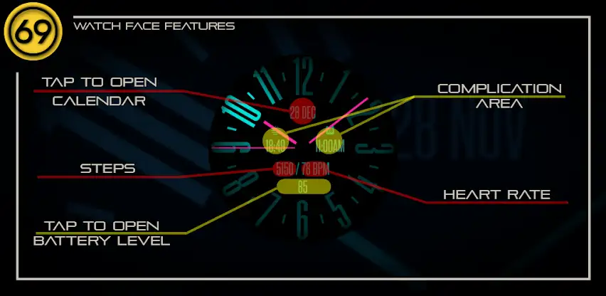 [69D] AOD Watch 2 - Minimal screenshot 2