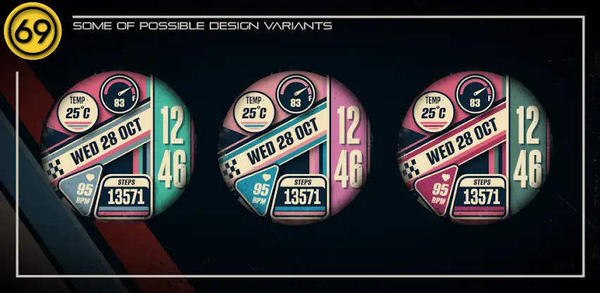 [69D] PRINTART watch face screenshot 3