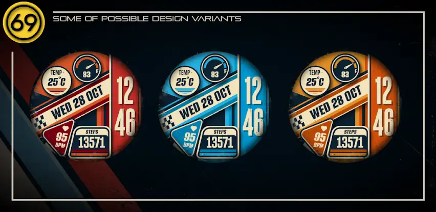 [69D] PRINTART watch face screenshot 6