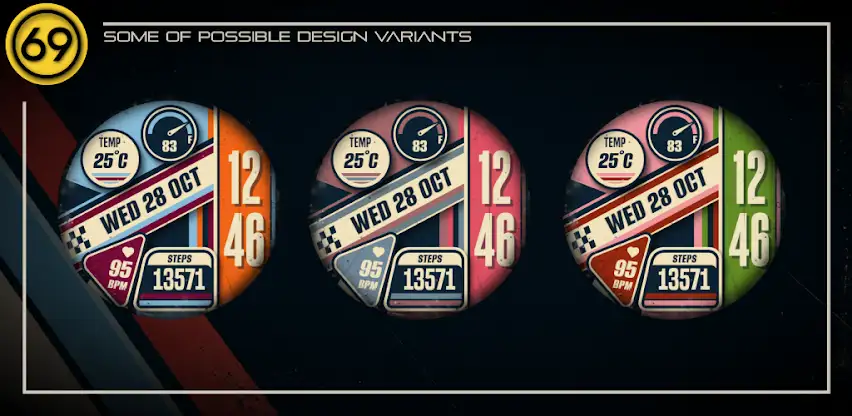 [69D] PRINTART watch face screenshot 5