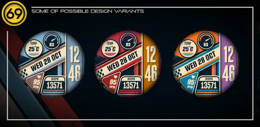 [69D] PRINTART watch face screenshot 4