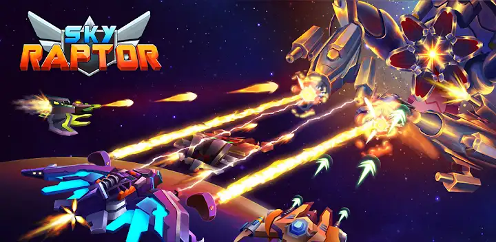 Sky Raptor: Space Shooter — Android game banner