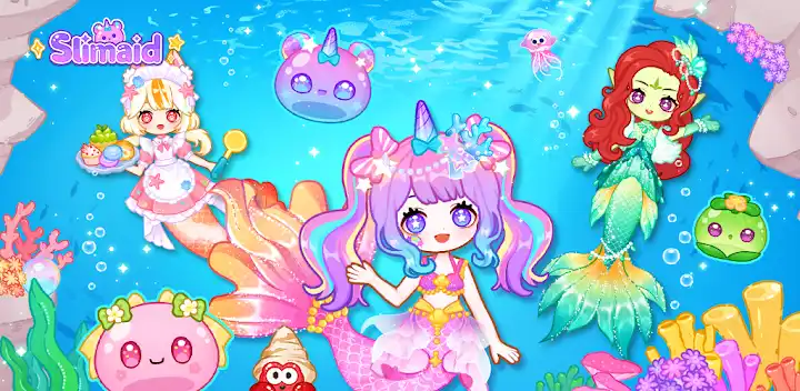 Slimaid Mermaid Play House — Android game banner