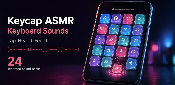 Keycap ASMR: Keyboard Fidget — Android app banner