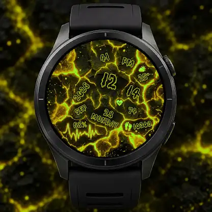 Magma Core Lava - Watch Face screenshot 5
