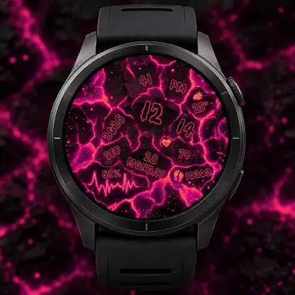 Magma Core Lava - Watch Face screenshot 3