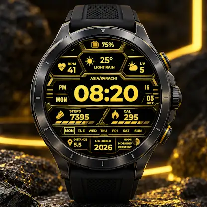 Rugged Tactical HUD Watch Face screenshot 2