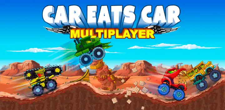 Car Eats Car Multiplayer Race — Android game banner