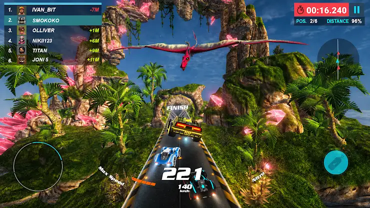 Max Speed: 3D Stunt Race screenshot 1