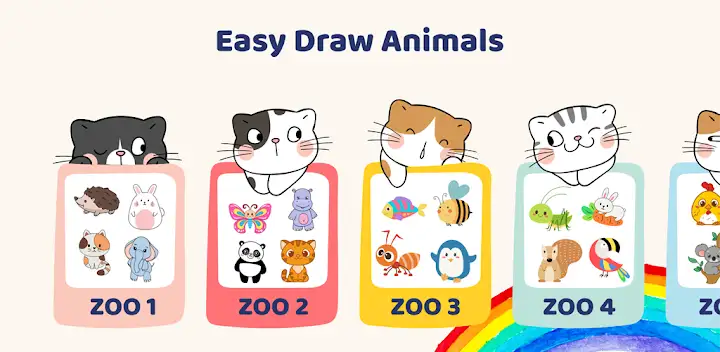 Easy Draw Animals — Android app banner