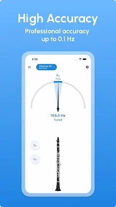 Clarinet Tuner - LikeTones screenshot 3