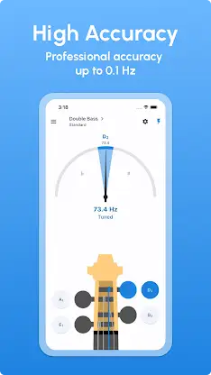 Double Bass Tuner - LikeTones screenshot 3