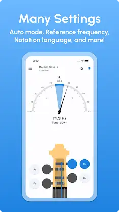 Double Bass Tuner - LikeTones screenshot 4