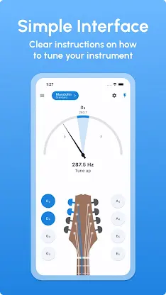 Mandolin Tuner - LikeTones screenshot 2