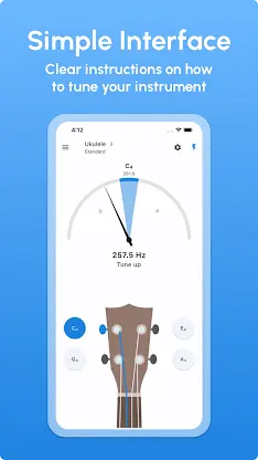 Ukulele Tuner - LikeTones screenshot 2