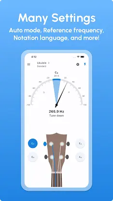 Ukulele Tuner - LikeTones screenshot 4