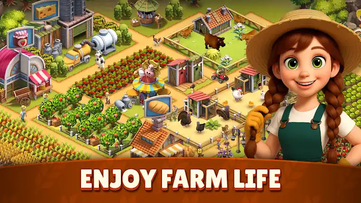 Animal Farm Life: Town Farming screenshot 2