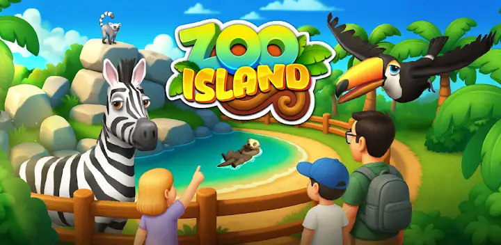 Zoo Island: Wild Family Park — Android game banner