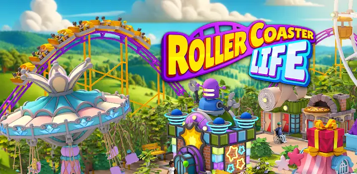 Roller Coaster Life Theme Park — Android game banner