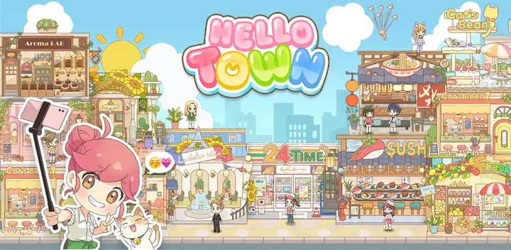 Hello Town: Merge & Story — Android game banner