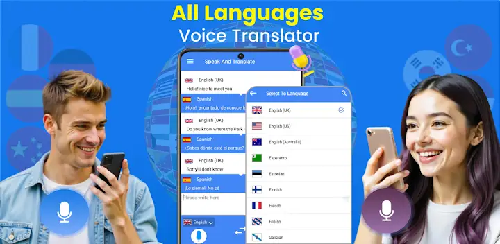 Speak and Translate Languages — Android app banner