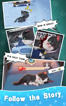 Kitten Match 3D screenshot 2