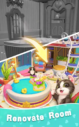 Kitten Match 3D screenshot 4