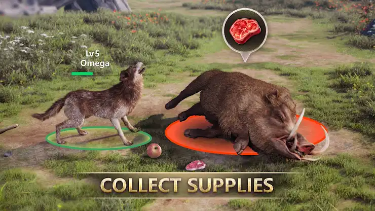 Wolf Game: Wild Animal Wars screenshot 2