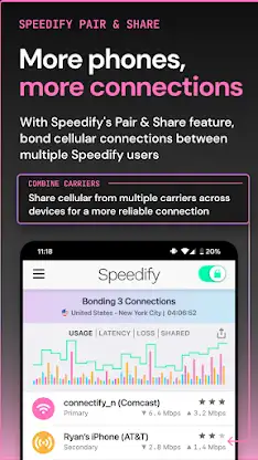 Speedify: Bond Satellite + 5G screenshot 5