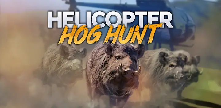Heli Hog Hunt - Sniper Game — Android game banner