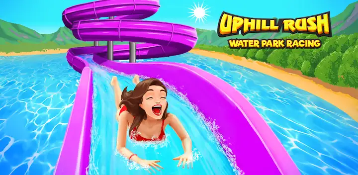 Uphill Rush Water Park Racing — Android game banner