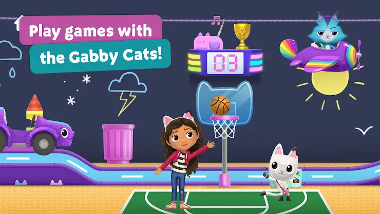 Gabbys Dollhouse: Cat Games screenshot 2