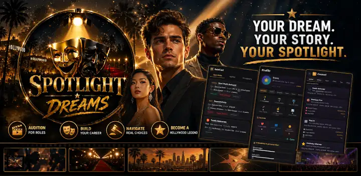 Spotlight Dreams: Actor Life — Android game banner