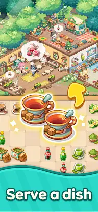 Merge Cat Cafe: Deco screenshot 1