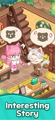 Merge Cat Cafe: Deco screenshot 6