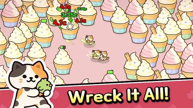 Wrecking Cat: Idle RPG screenshot 1