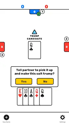 Euchre by Staple Games screenshot 2