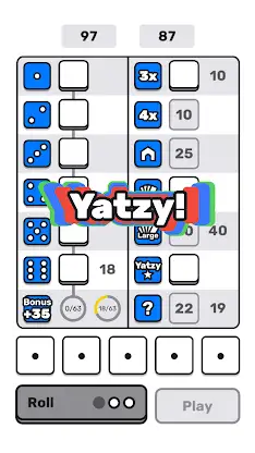 Yatzy screenshot 1