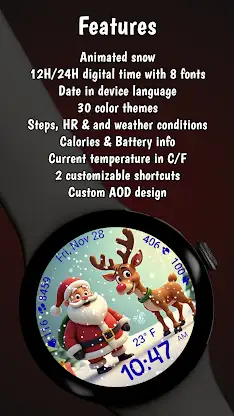 Santa and Rudolf Christmas WF screenshot 2