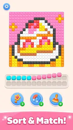 Gems Sort: Art Puzzle screenshot 1