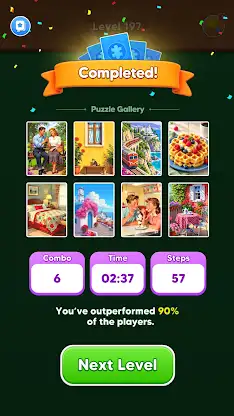 Jigsaw solitaire: drop card screenshot 4