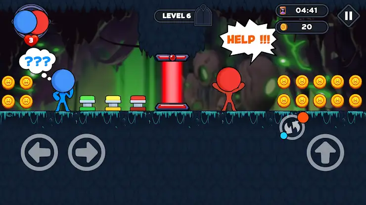 Stick Red Blue: Horror Escape screenshot 3