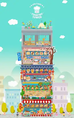 Solitaire Cooking Tower screenshot 5