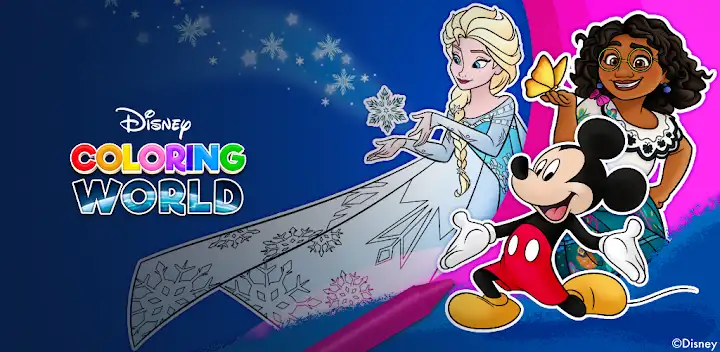 Disney Coloring World — Android game banner