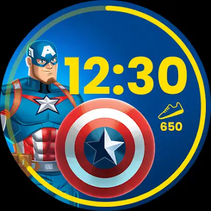 Captain America Watch Face screenshot 3